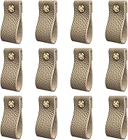 Vista 11 de Hiili & Kaala Pomos de cuero para cómoda, paquete de 12 pomos para cajones de cómoda, pomos suaves para cajones que mejoran el aspecto