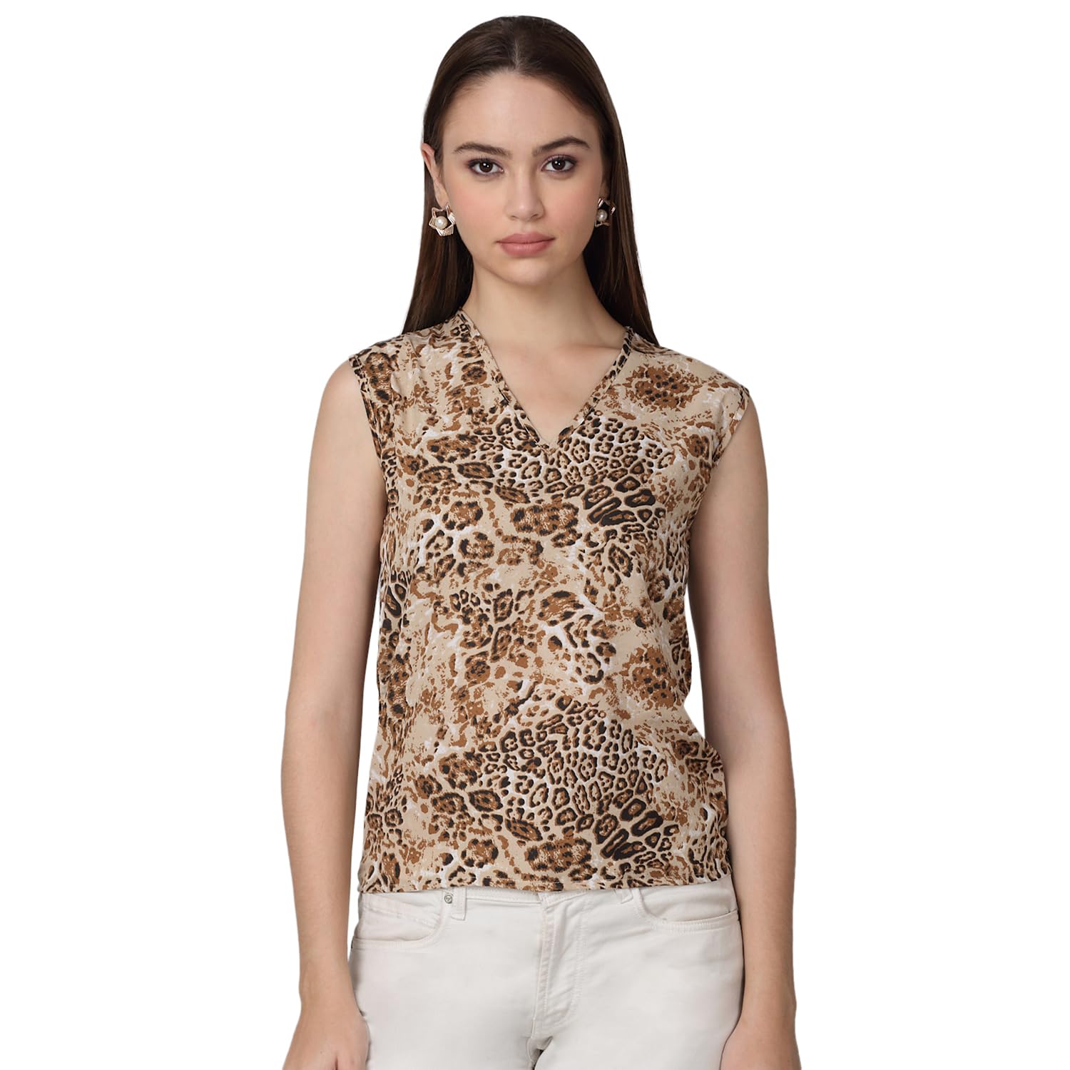 dressitude Women's Polycotton V-Neck Printed Sleeveless Top-picture-25