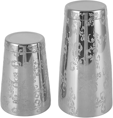 Miniatura 5 de Coctelera Boston grabada, coctelera de acero inoxidable 304, coctelera Boston para mezclar bebidas, coctelera de Martini grabada, mezclador de barra