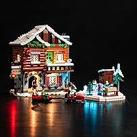 Vista 1 de BrickBling Kit de iluminación LED para Lego Alpine Lodge Winter Village, luces creativas compatibles con luces Lego 10325 solamente, sin
