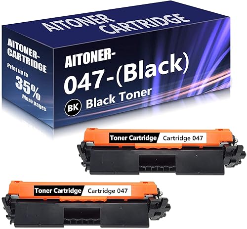 Paquete de 2 cartuchos de tóner 047 de repuesto para Canon ImageCLASS LBP113W MF113W MF113W MF110LBP110 Series Canon i-SENSYS LBP113W MF113W