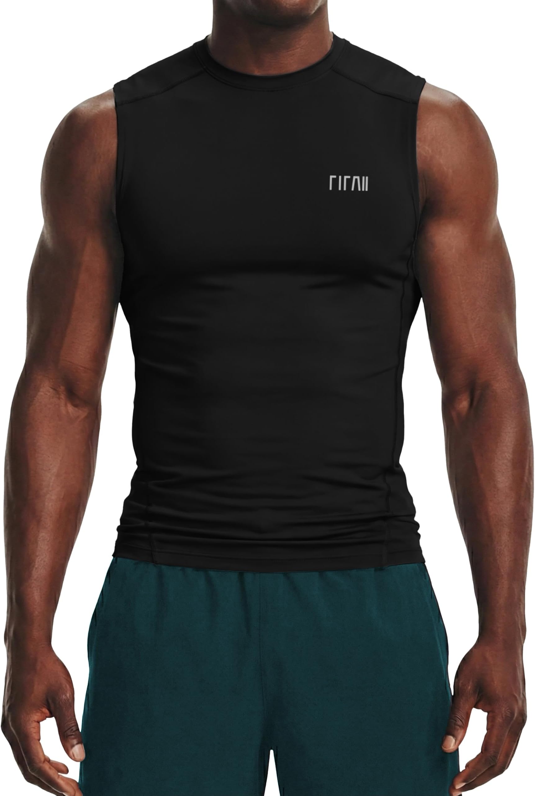 Men's Sleeveless Compression Shirts Dry Fit Base Layer Workout Tank Tops Running Sports Athletic Gym Tanks