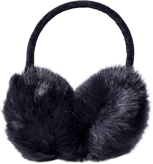 Ear Muffs, Women Earmuffs Faux Fur for Winter Adjustable Ear Warmer