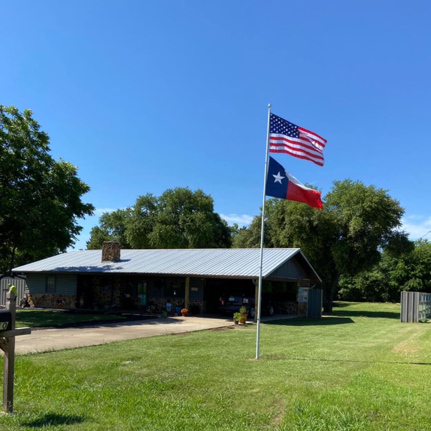 Double Sided Texas Republic Sates Flag 2x3 FT Outdoor- UV Fade Resistant 3Ply TX Flags Canvas Header with 2 Brass Grommets Easy to Rising - Image 3