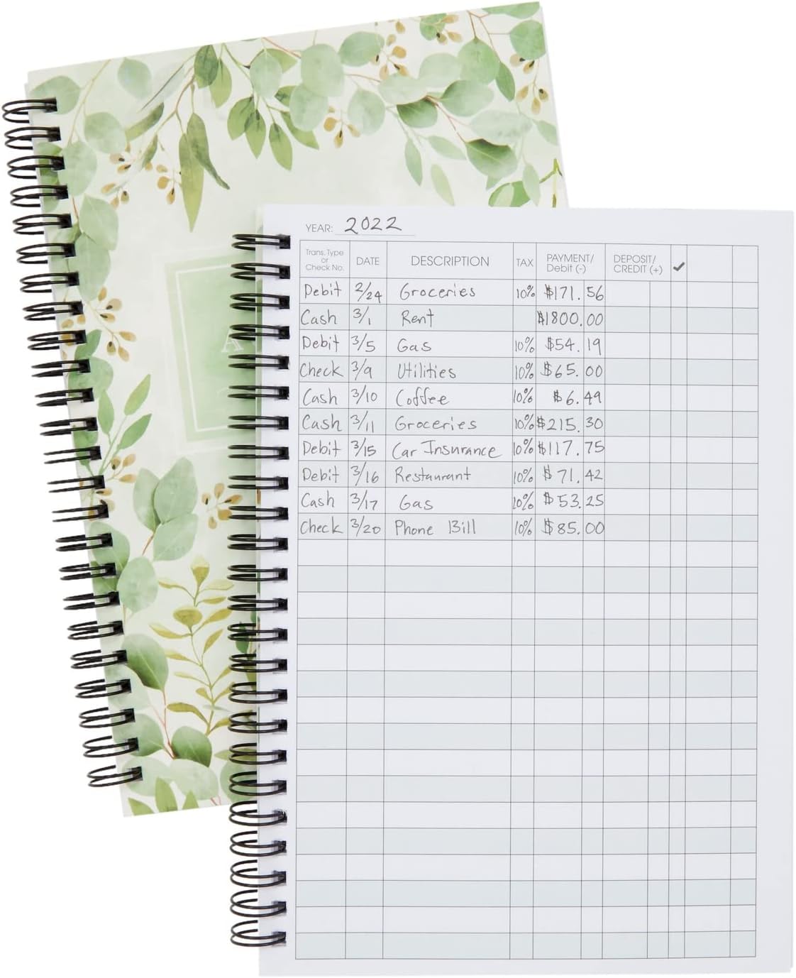 2 Pack My Account Expense Tracker Notebook, Ledger Books for Bookkeeping, Small Business (6 x 8.5 in, 50 Sheets Each) : Office Products
