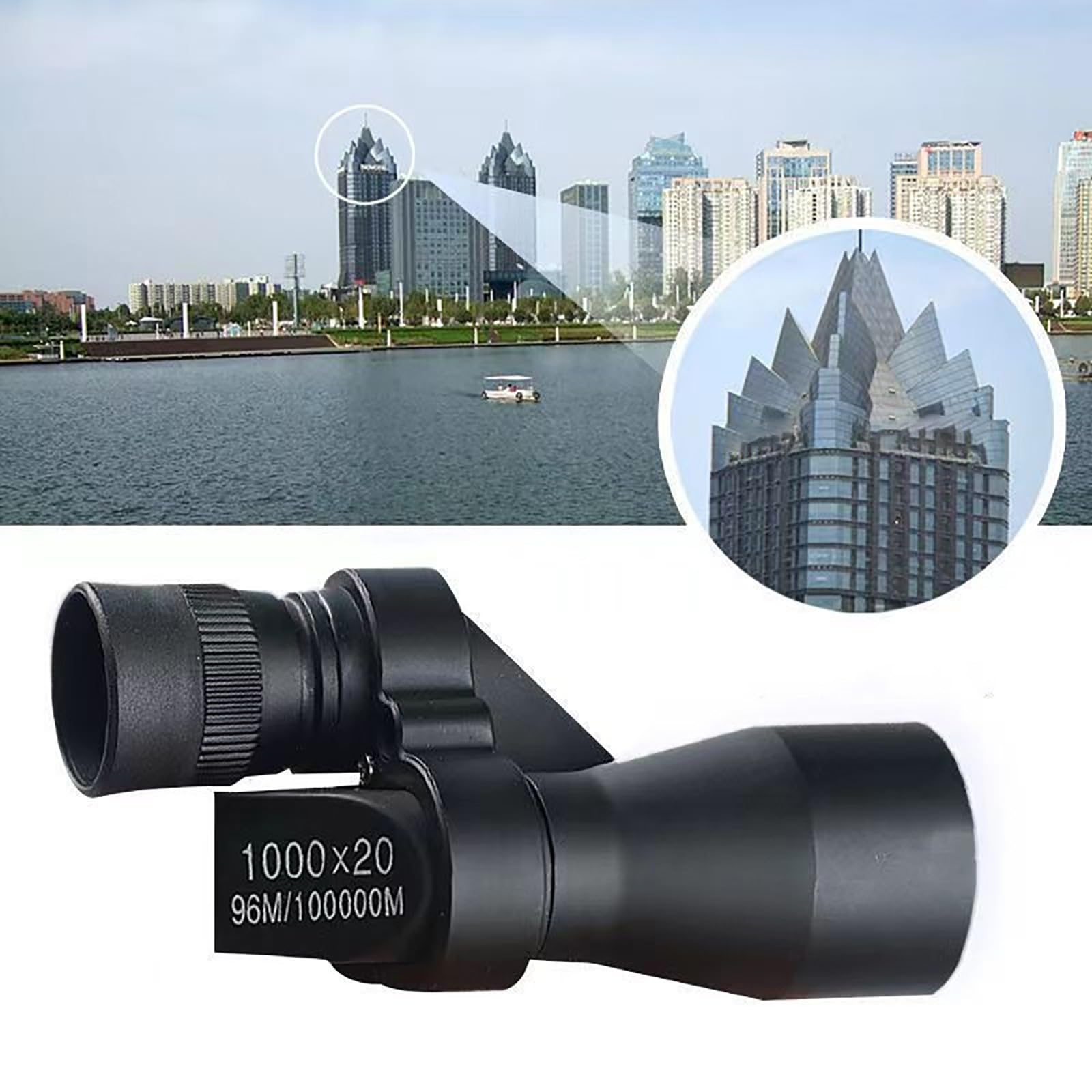 Compact Monocular Telescope High Definition for Adults, Portable Handheld Mini Monocular with Smartphone Adapter, Perfect for Wildlife Bird Watching, Fishing, Travel and Scenery
