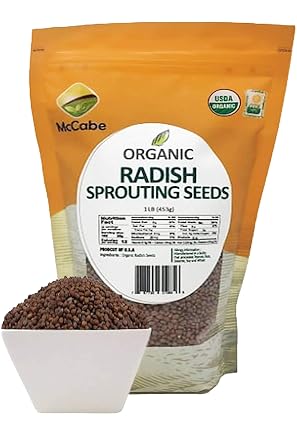 McCabe Organic Radish Sprouting Seeds, 1-pound