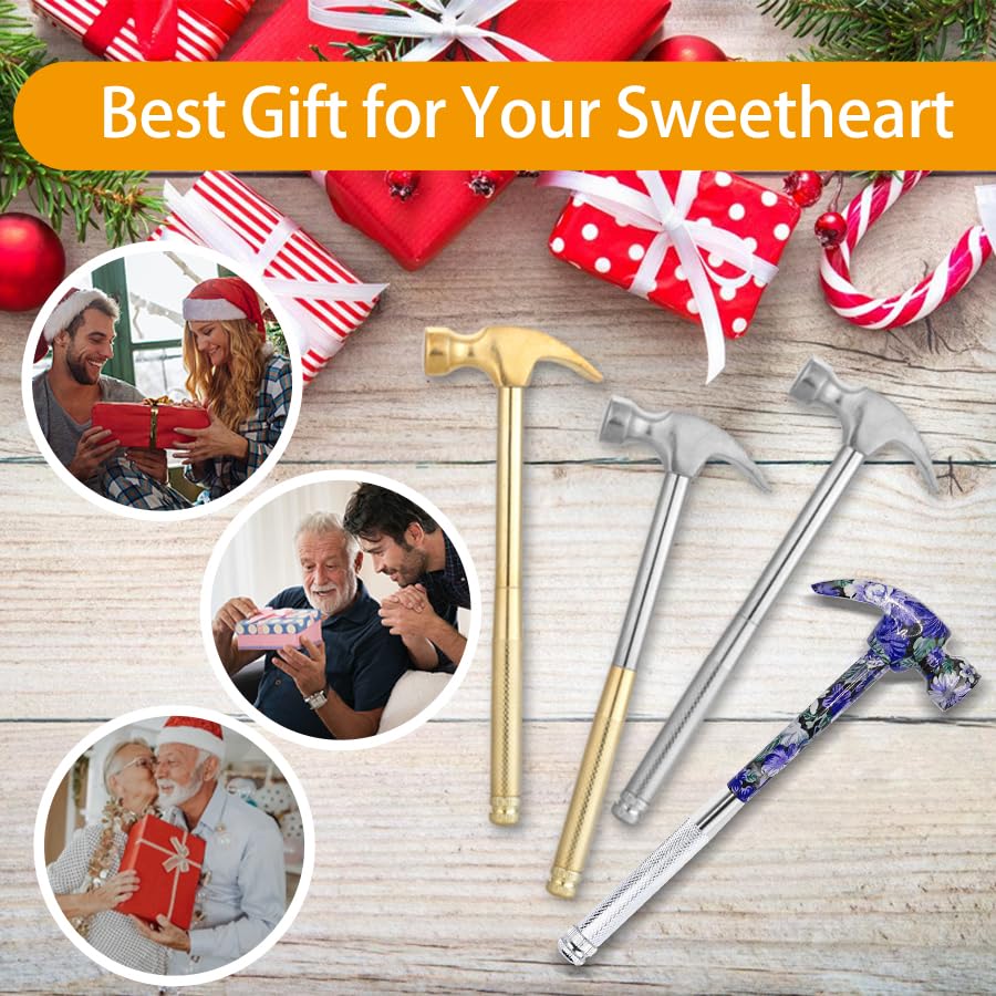 6-in-1 Multi-Tool Camping Hammer Set with Slotted/Flat Head Phillips Screwdriver for Mechanical Maintenance, Interior Decoration, Outdoor Adventures, Best Gift (Yellow)