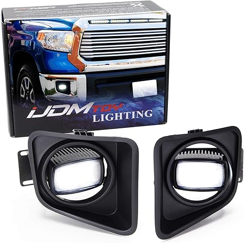 iJDMTOY SR-Mini kit de lámpara LED antinieblaconducción compatible con Toyota Tundra 2014-2021, incluye (2) luces LED de 10 W 1 x 2, par de
