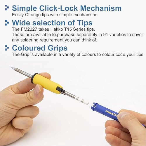 Miniatura 3 de Hakko FM2027-01 Hakko Kit de soldadura de bloqueo, incluye montaje de manga y almohadilla, sin punta