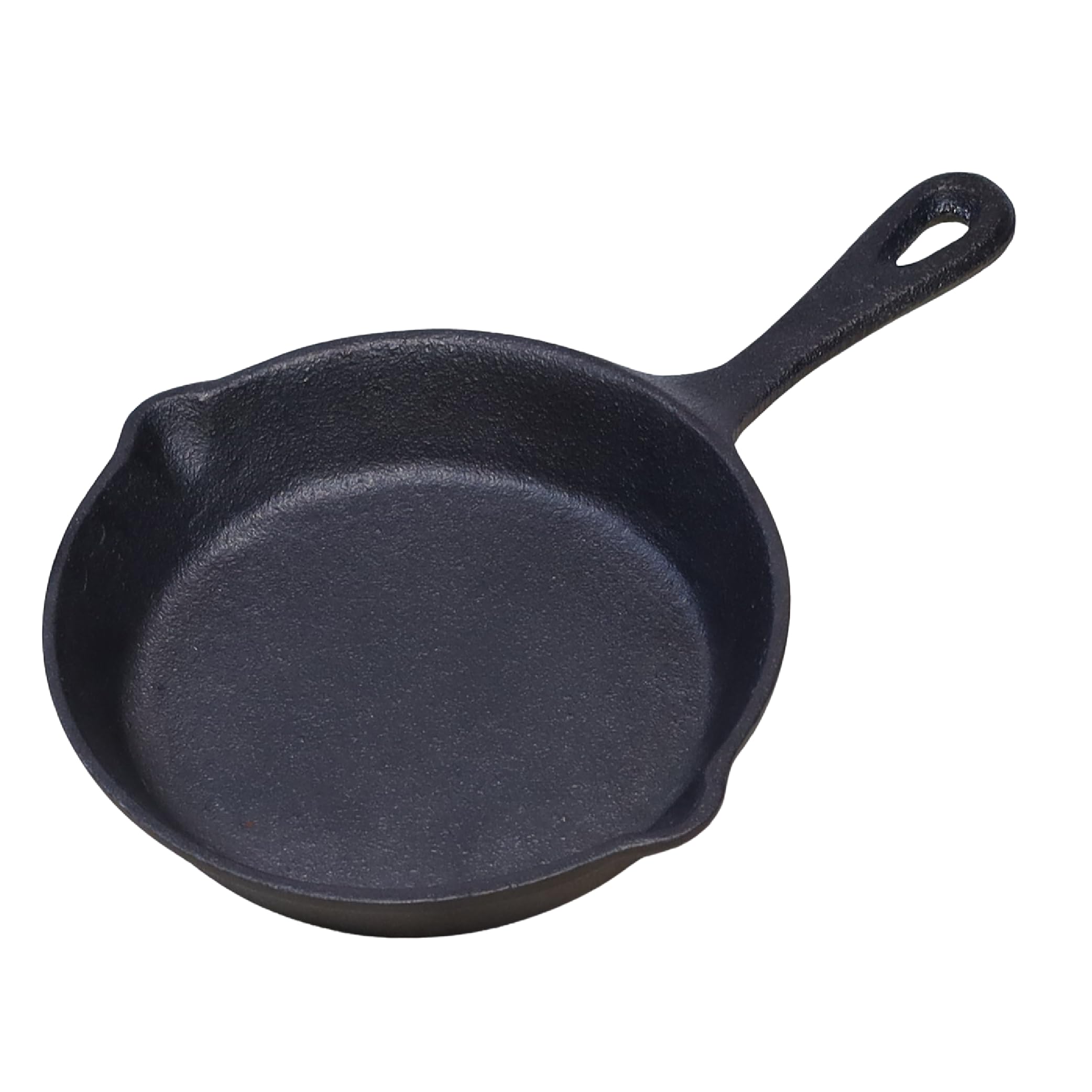 Buckingham Black Pre-Seasoned Premium Cast Iron Skillet Induction Frying Pan Suitable For Electric Gas & Oven Safe Ideal For Bbq Grilling Cast Iron Pan For Low Fat Healthy Cooking (16.5 Cm)