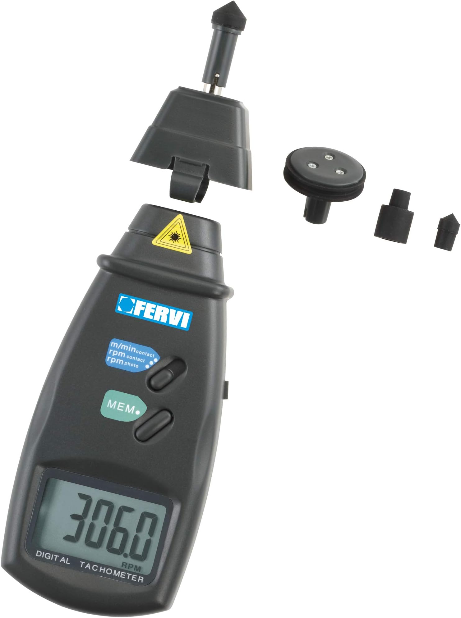 EDI C070 Optical and Contact Digital Tachometer Speedometer