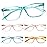 SIGVAN Ladies Reading Glasses Blue Light Blocking Spring Hinge Fashion Pattern Print Eyeglasses for Women (Multicolour 4, 2.50, x)