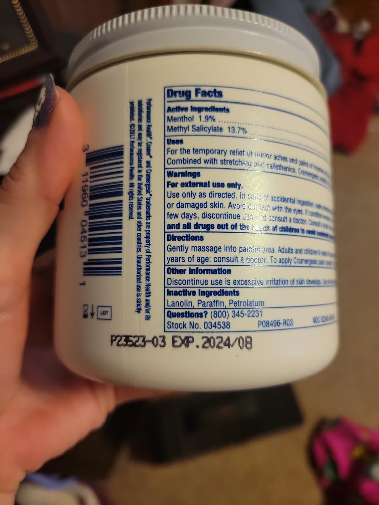 Cramergesic Mild Warmth Analgesic for Relief from Muscle