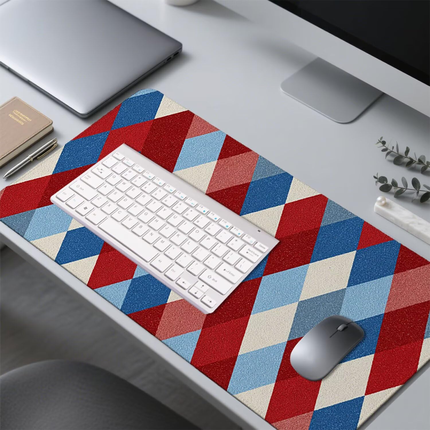 Podkładka pod mysz XXL Abstrakcyjna podkładka pod mysz do gier Akcesoria na biurko Duża klawiatura i komputerowa 1200 x 600 x 3 mm podkładka na biurko geometria podkładka PC wodoodporne antypoślizgowe