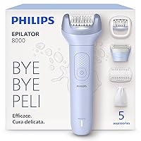 Philips Epilatore Serie 8000 - Epilatore elettrico Wet & Dry senza fili