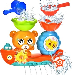 Bath Toys for Toddlers 1-3 Kids Bathtub Toy Bear Water Tub Toys for Shower Bath Time Toys to Boys Girls Baby Kids Infant Preschool Learning Gift