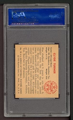 Miniatura 2 de 1950 Bowman # 28 Clyde Turner Chicago Bears (Football Card) PSA PSA 7.00 Bears Hardin-Simmons