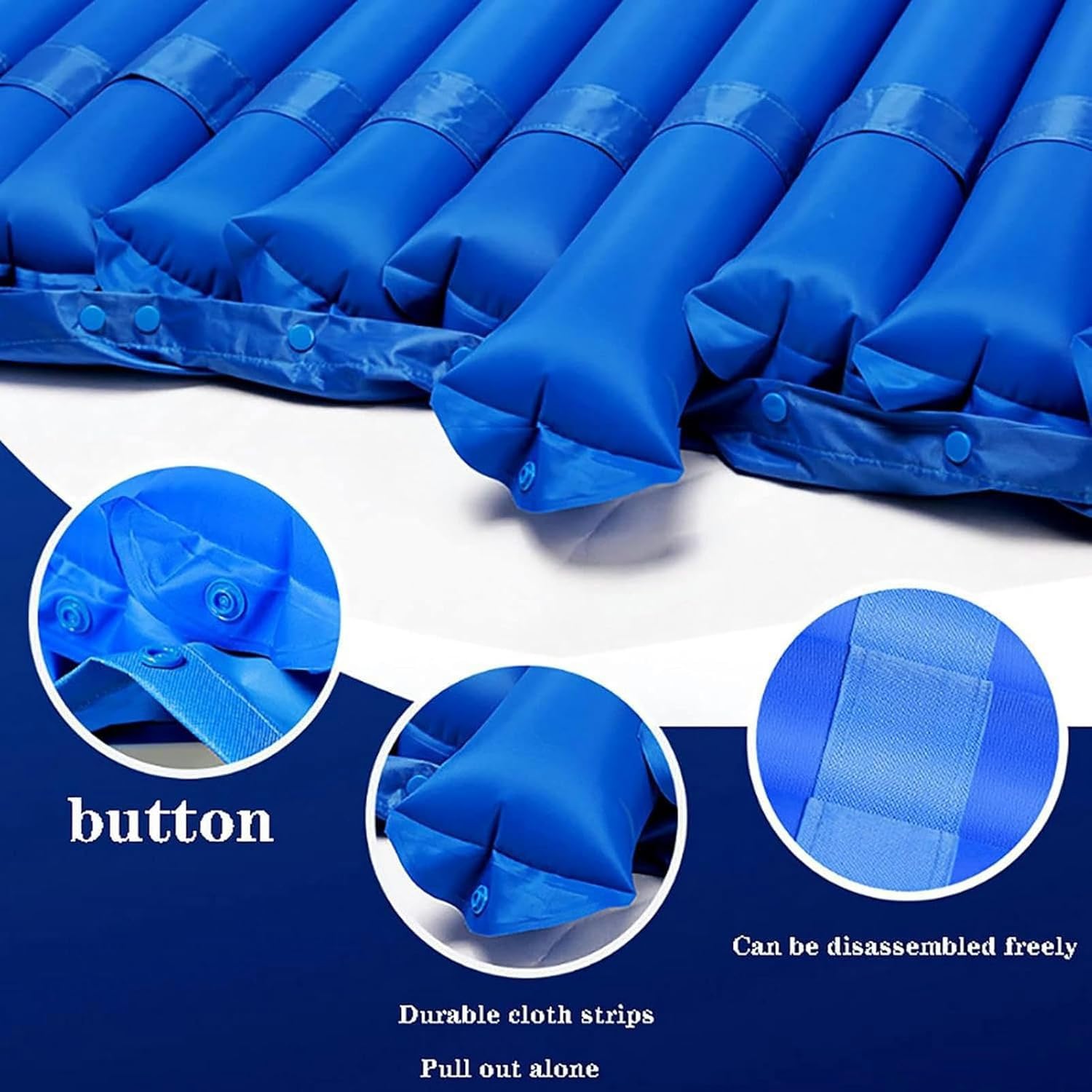 Colchón de presión de aire alternativo, anti dekubitus matze, Medizinische Luftmatratze 200 × 90 cm, antiescaras, colchón inflable para personas mayores