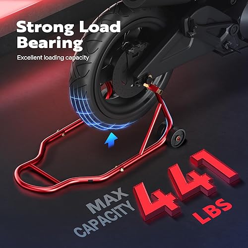 Miniatura 6 de SPECSTAR Soporte universal de elevación de rueda trasera de motocicleta resistente para bicicleta deportiva Swingarm Spool Paddock Stand Combo para