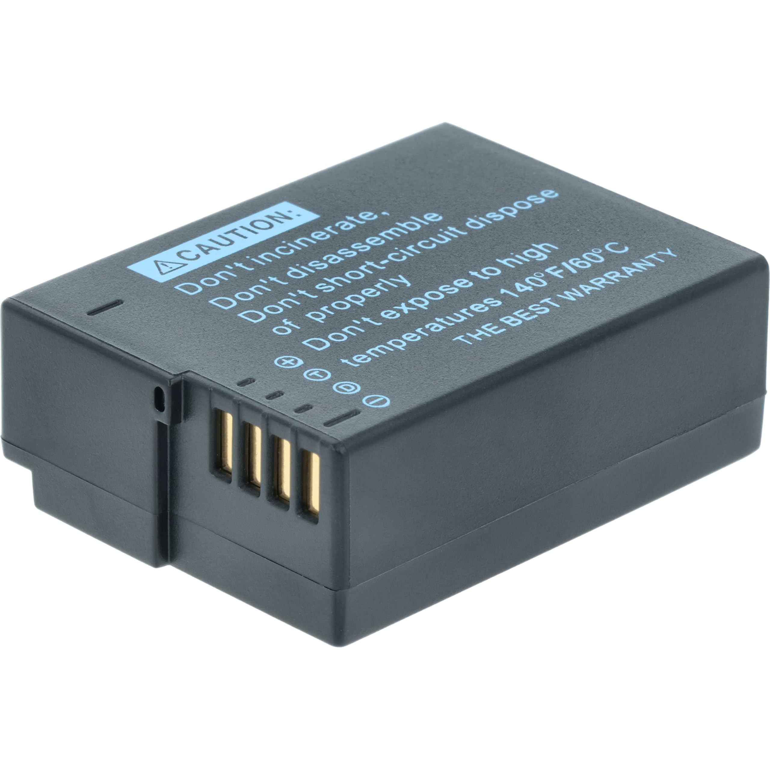 vhbw 3x batteria sostituisce Panasonic DMW-BLC12, DMW-BLC-12, DMW-BLC12E per fotocamera (1000mAh, 7,2V, Li-Ion), infochip