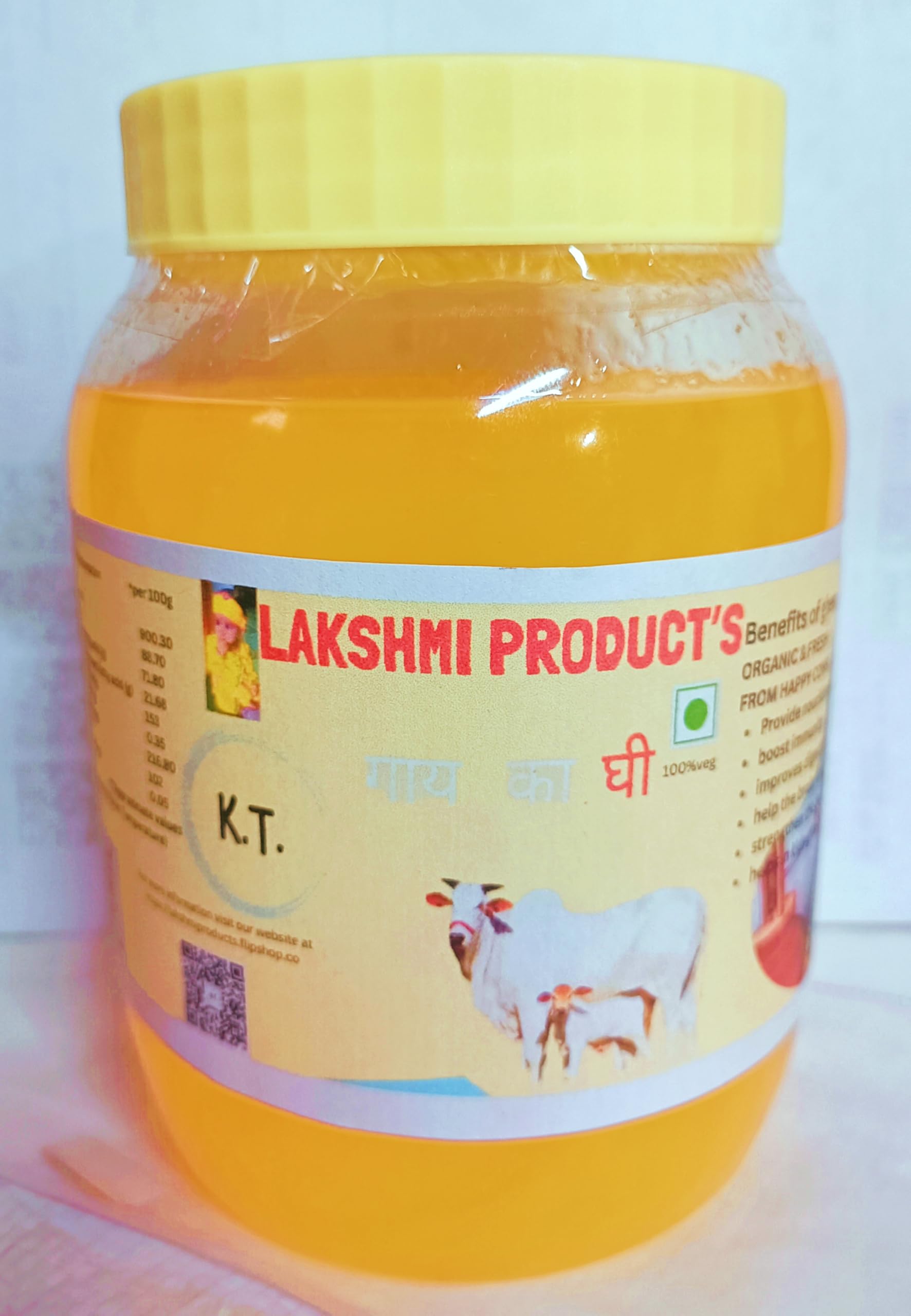 Lakshmi Organic A2 Milk Cow Ghee 1kg Natural, 100% Pure & Hygienic, Danedar Ghee | Ayurvedic, Extracted from Deshi Cow A2 Milk By BIlona Method (1 kg) Tasty & good for Health (B0CVQZF7BM) Amazon Price History, Amazon Price Tracker