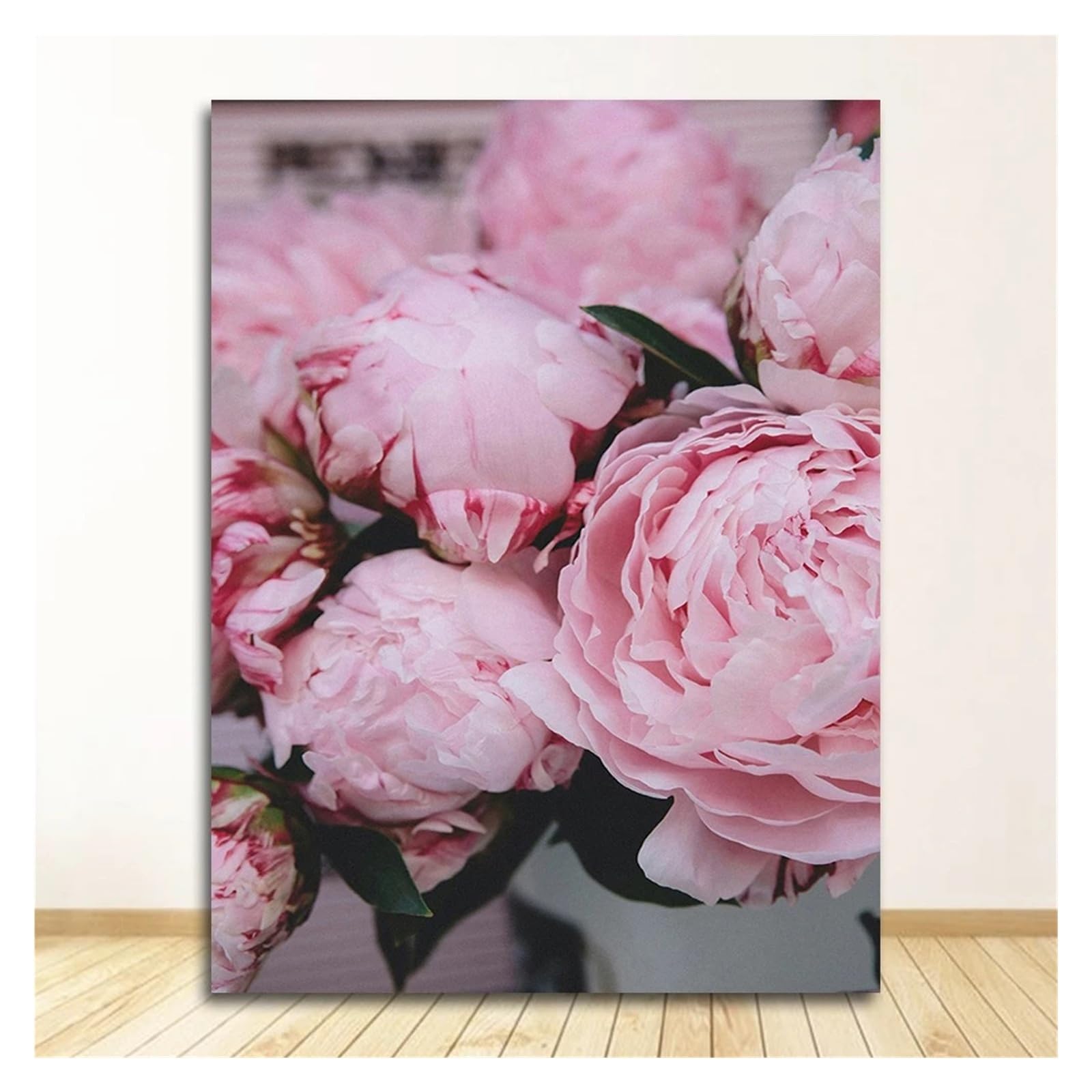 Xenite G Wall Art Canvas Prints Wall Art Picture For Livin Room Home Decoration Canvas Paintin Nordic Decor Elegant Peony Flower Phrase Poster(,30X40cm)