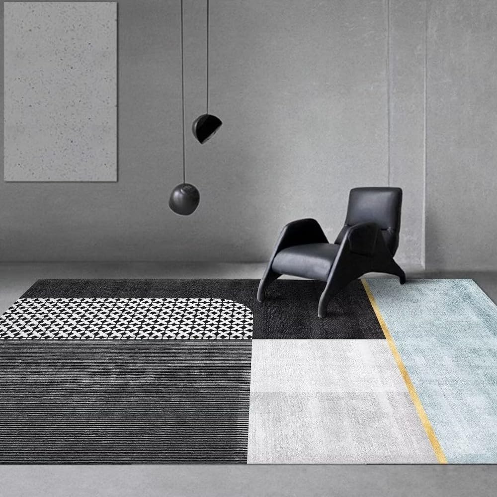 Tapis à motifs colorés grand salon moderne décoration abstraite douce flanelle