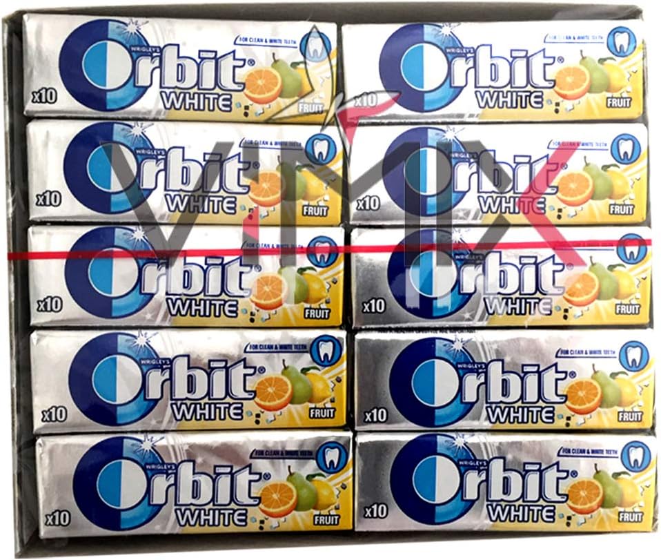 Full Box of New WRIGLEY'S ORBIT White Strawberry & Fruit Smoothie