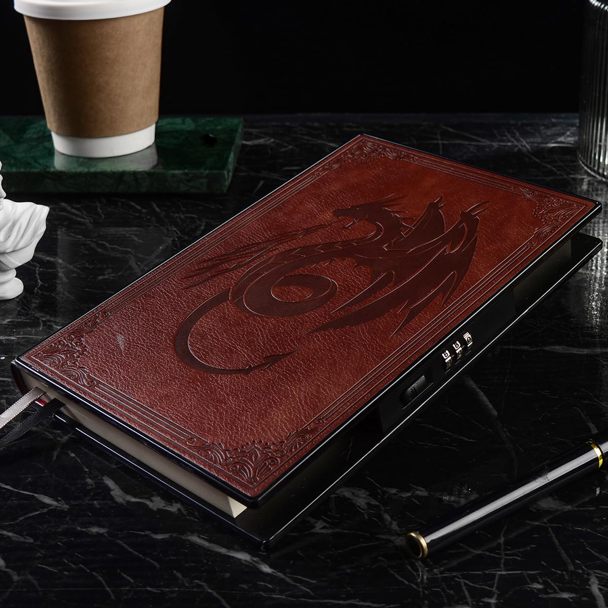 Amazon.com : ZXHQ Luxurious Diary with Built-in Password Lock, 180