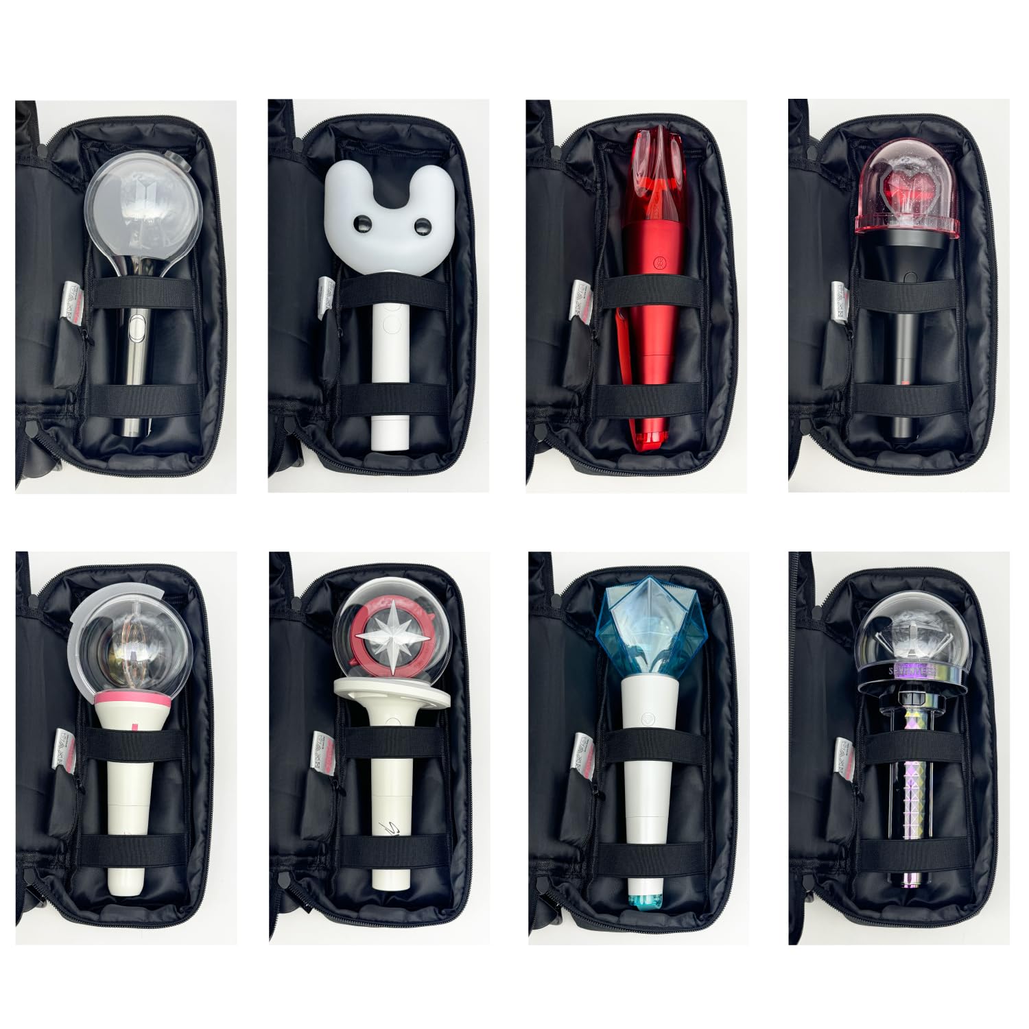 Light Stick Pouch for Kpop Fans with Adjustable Strap and Soft Protection