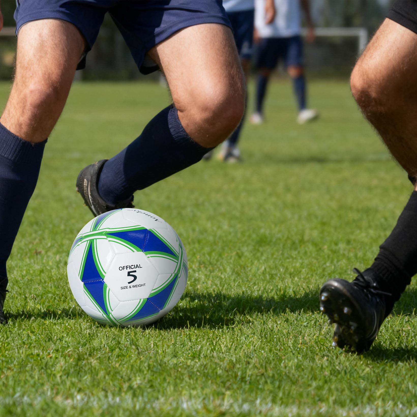 Aoneky Trainingsfußball, Größe 5, Einzel- oder 6er-Pack, mit Pumpe