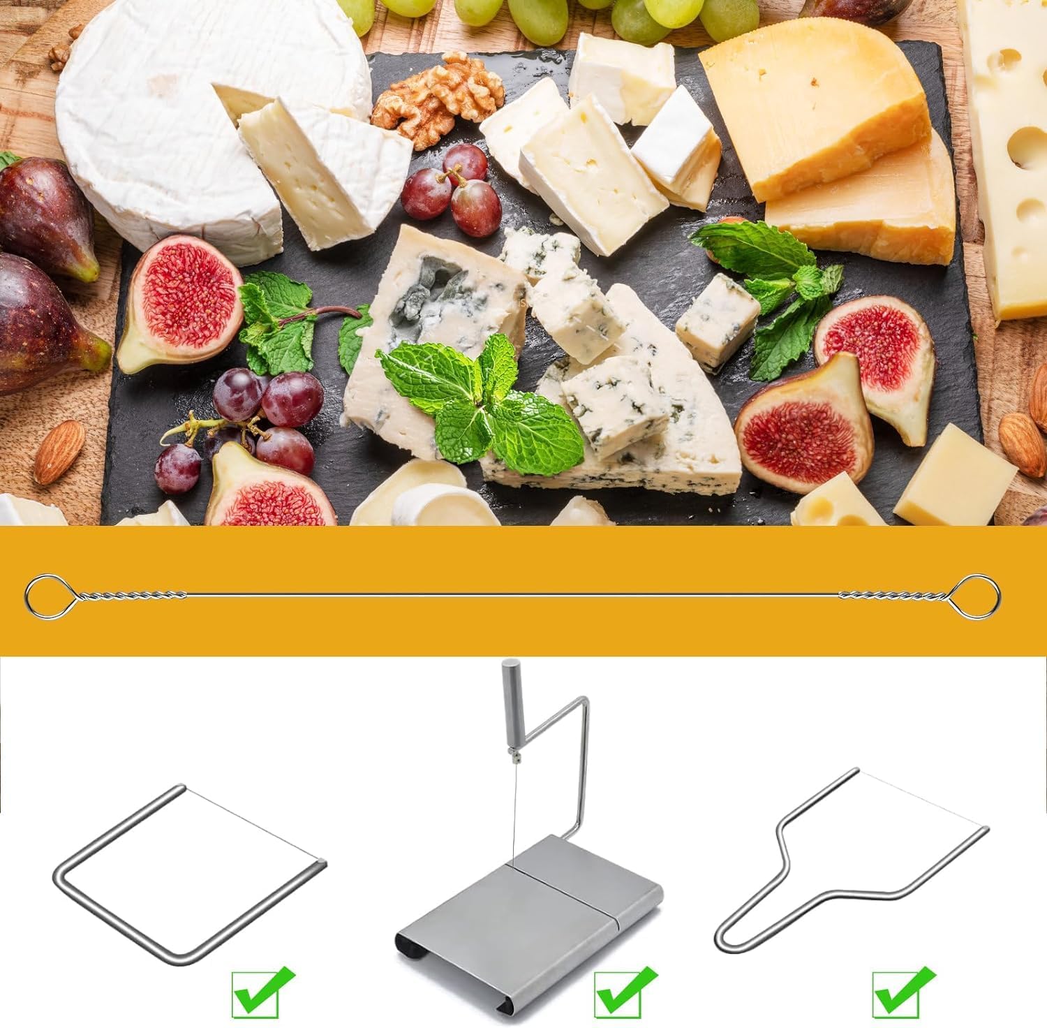 Kitchen Wire Refills TorSor 10-Pack Cheese Slicer Wire Replacement ...