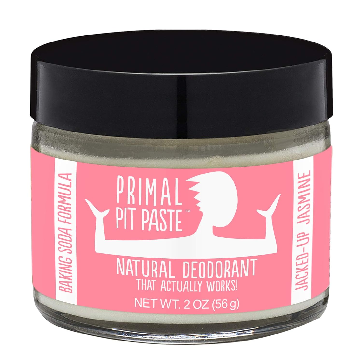 PRIMAL PIT PASTE Deodorant Jar Jasmine Natural, 2 OZ