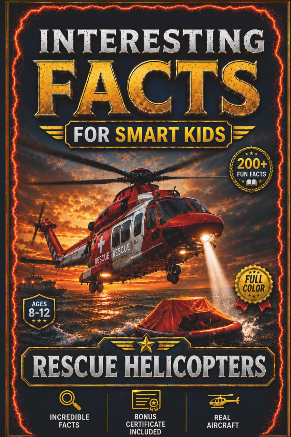 Interesting Facts for Smart Kids: Rescue Helicopters: A STEM Adventure with Amazing Facts, Air Rescue Missions & Real Helicopters That Save Lives