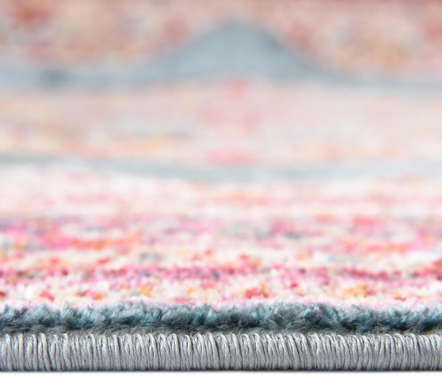Unique Loom Baracoa Collection Area Rug - Regla (2' 2" x 6' 1" Runner, Turquoise/ Ivory)