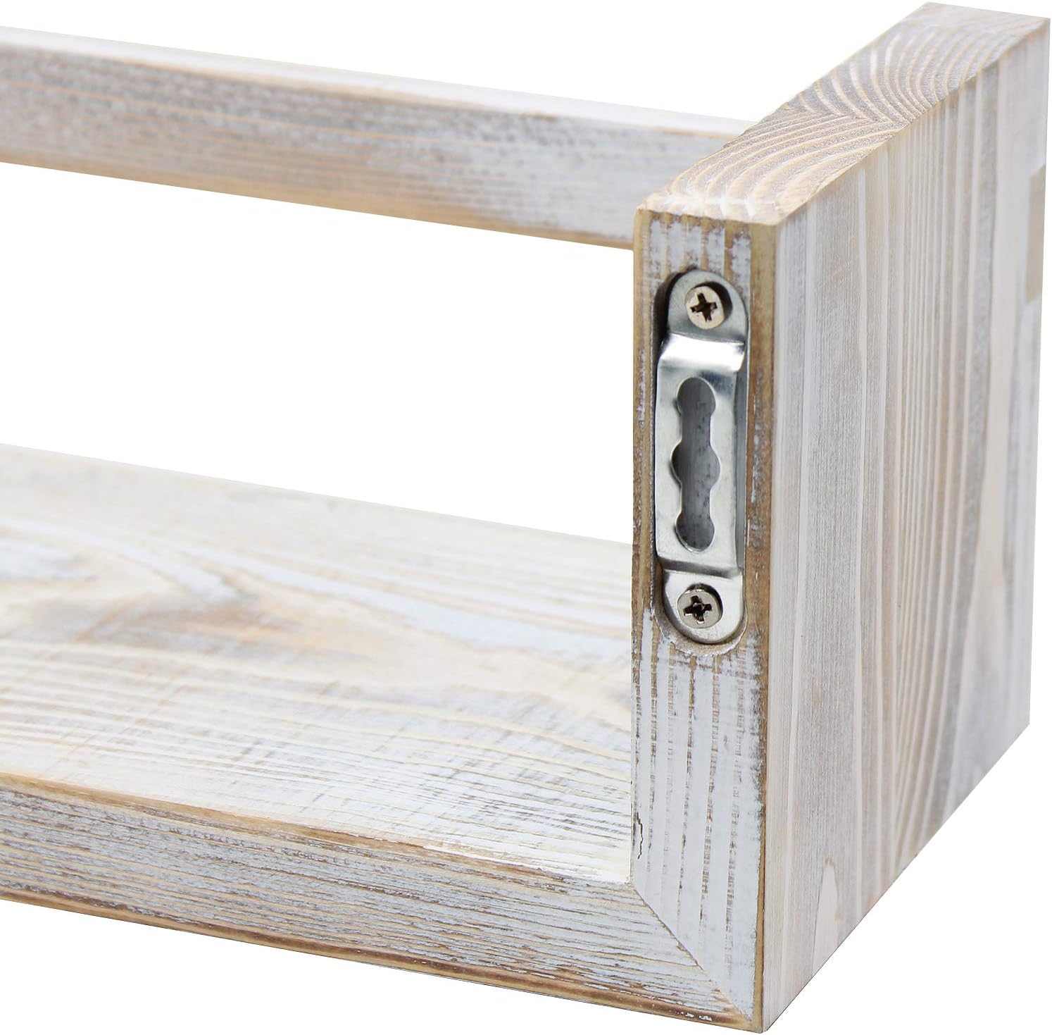 Sorbus Floating Shelves - Rustic Floating Book Shelves Wall Mount Wooden Hanging Ledge Storage Shelf Organizer for Kids Room Baby Nursery Decor, Living Room Playroom, Bathroom, Bedroom etc, Set of 2
