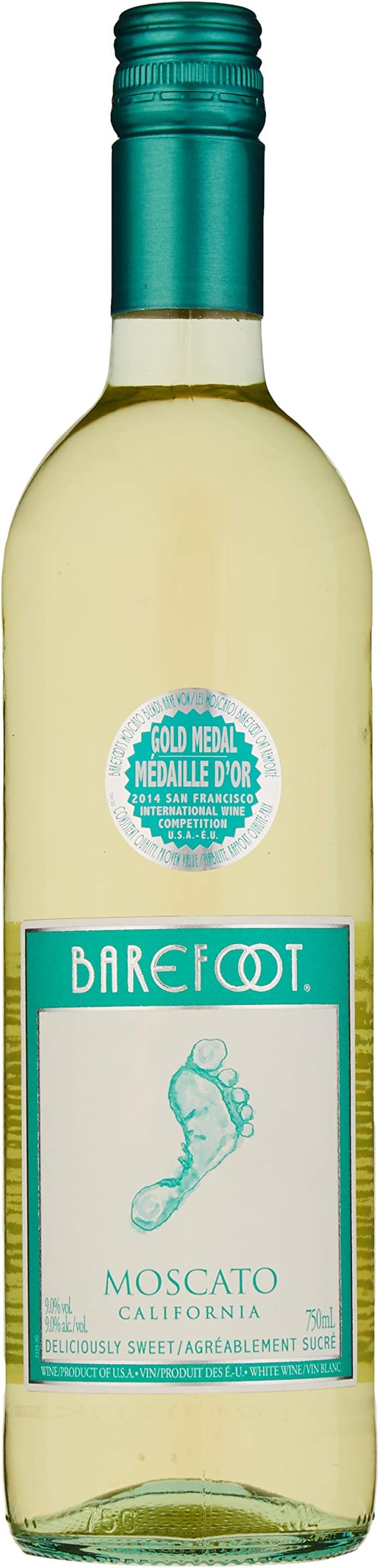 Barefoot Moscato, 750ml Pack of 6