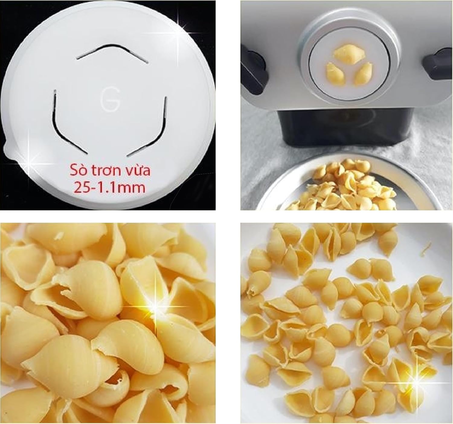 Shell Pasta Noodles Shape Disc, Fit For Philips Automatic Soup Shell Pasta Maker, Compatible with Philips Pasta Maker Attachment, Kitchen Appliance (Medium Shell 25-1.1mm)