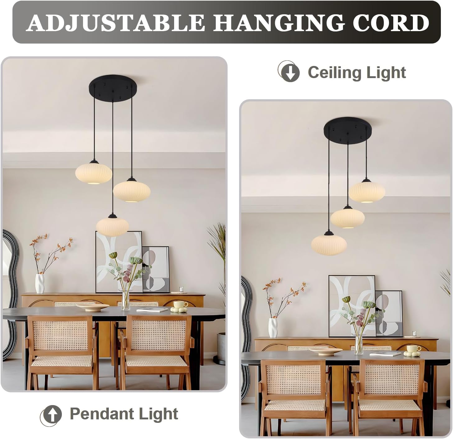 3 Light Cluster Pendant Lighting Black Globe Chandelier Large Milk Glass Pendant Light Multi Pendant Light Fixture 3 Globe Pendant Light Fixture Mid Century Cluster Pendant Light