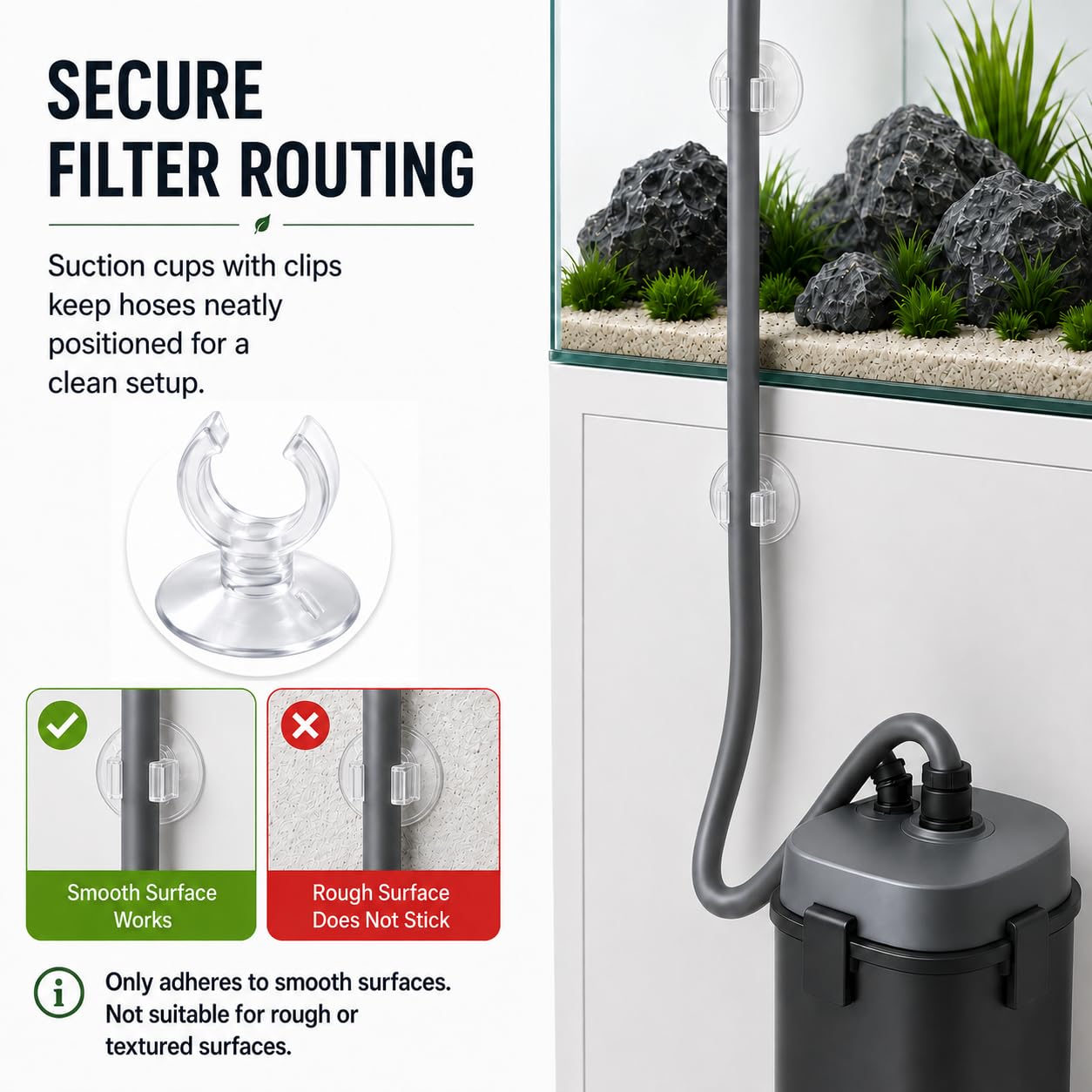 Tubo professionale per acquario, 3 m, 16/22 mm