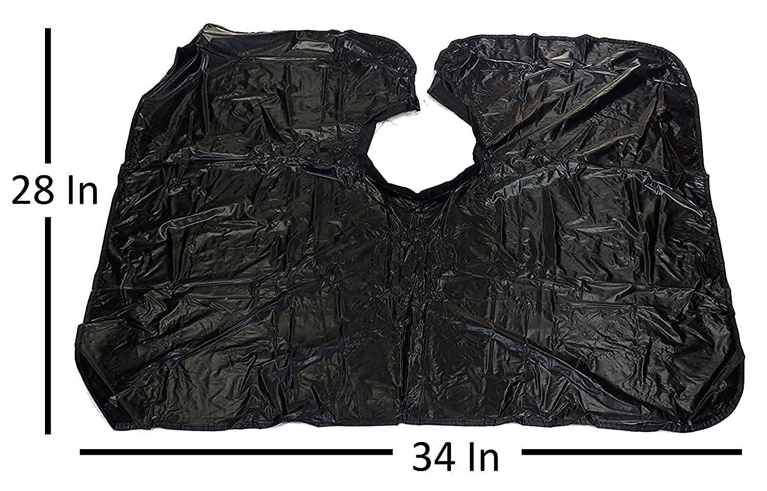 colorscosmetics Waterproof Hairdressing Salon Hair Cutting/Shampoo/Dyeing Cloth Cape Apron (Black) 3