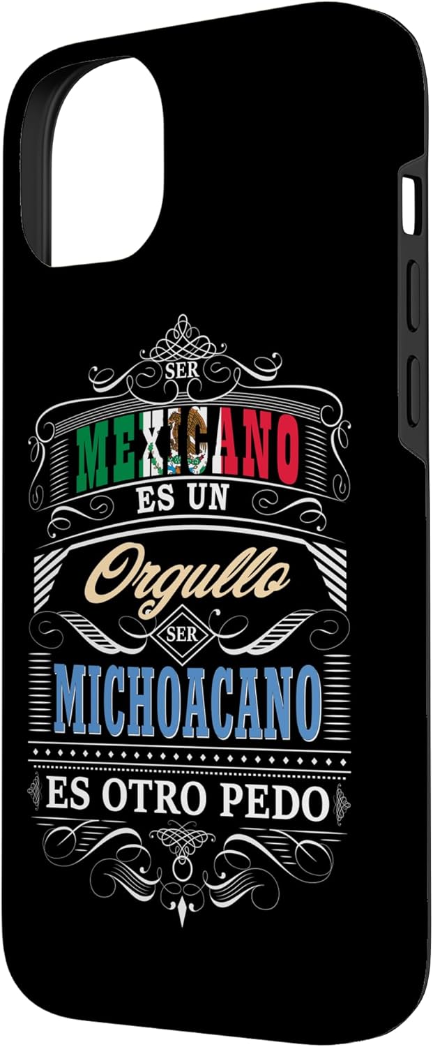 Camisa Graciosa de Hombre de Michoacan Mexico y Michoacanos Case for iPhone 14 Plus
