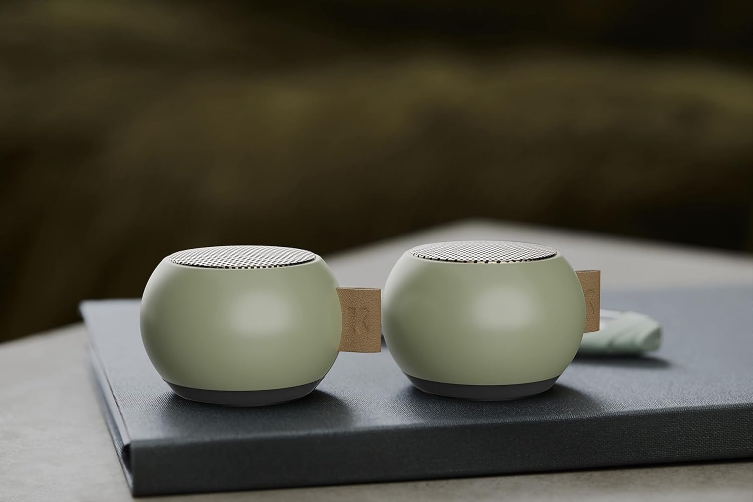 KREAFUNK aGO mini Portable Bluetooth Speaker, Water Resistant (IPX5), Up to 12 Hours of Wireless Play, Stereo Sound, Wireless Speaker for Indoor and Outdoor (Green) - Image 2