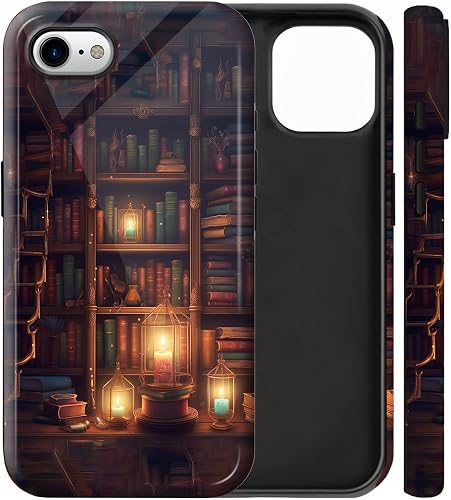 BVCLKJPOI Dual-Layer Shockproof Phone Case for iPhone SE2/SE 3rd 2020/2022, Hybr