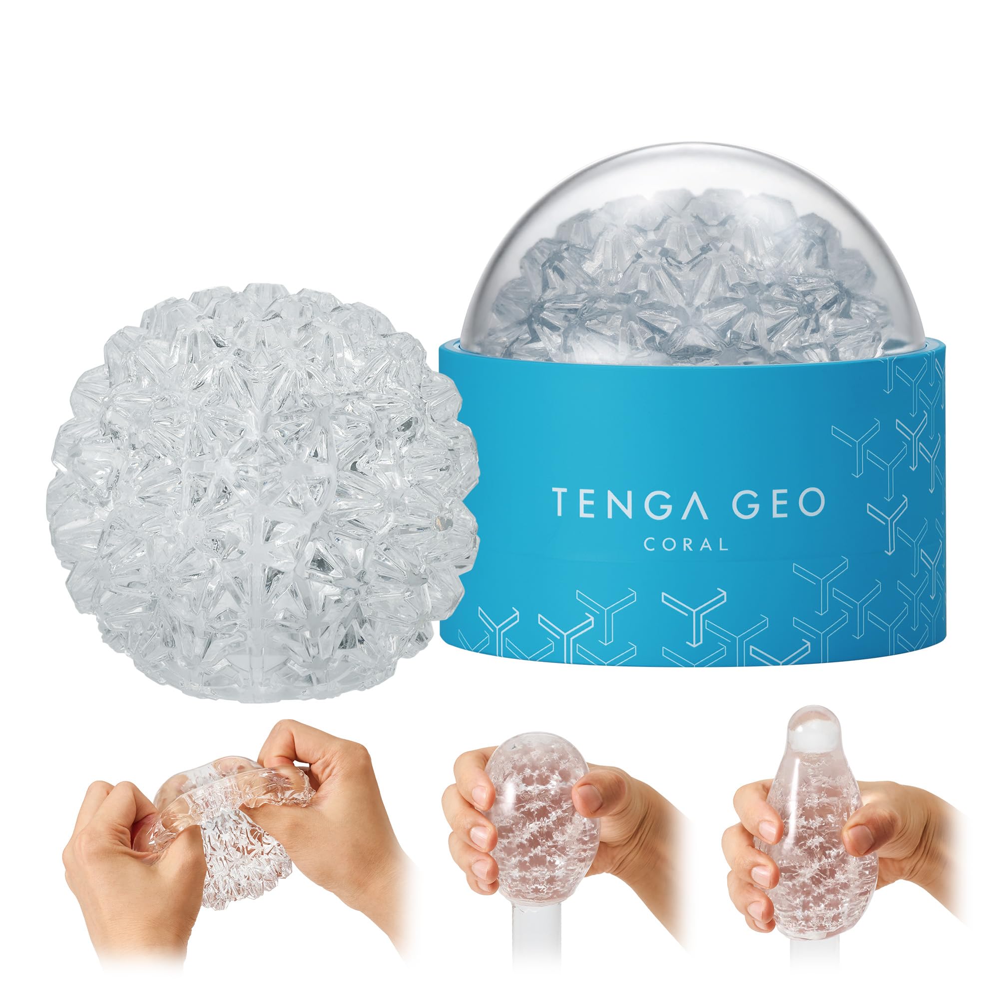 TENGA GEO-012 Coral Geometric Sculpted Reusable Male Masturbator