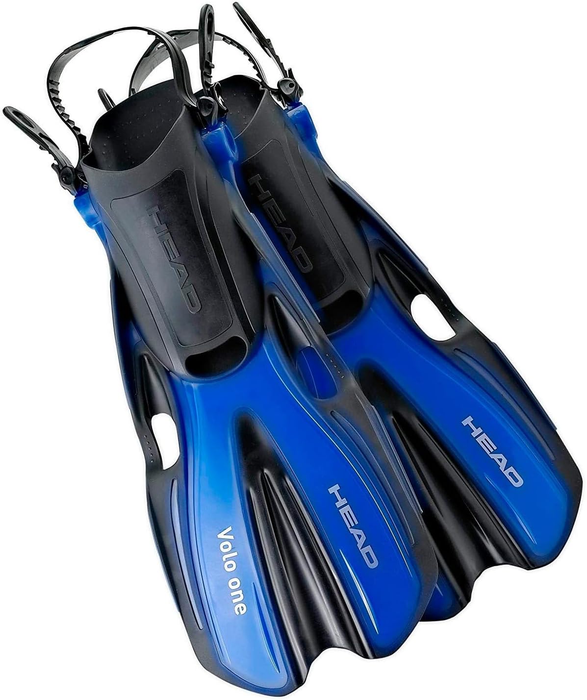 HEAD Mares Volo One Adjustable Snorkeling Fins, Blue, Medium/Large