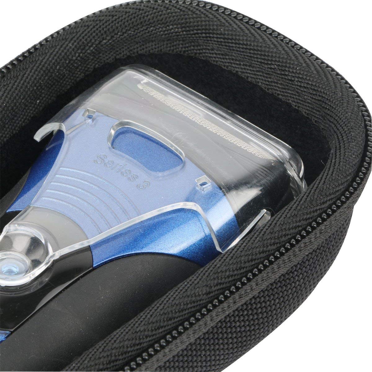 Khanka Twarde etui podróżne do Braun Series 3 340s-4 3090 3030S 3020s Golarka elektryczna, czarny