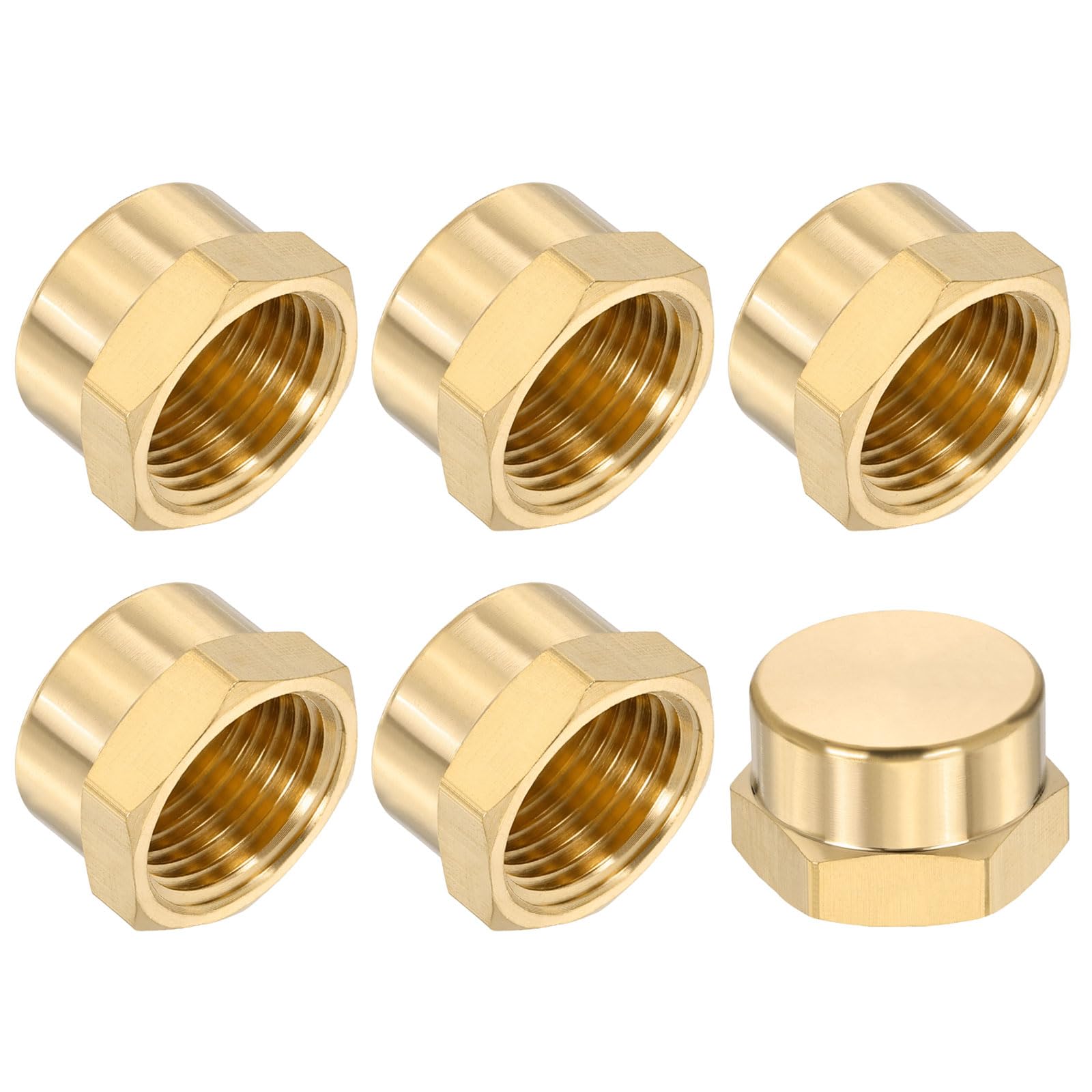 Capuchon femelle 1/2 NPT laiton PATIKIL pour stopper fuite eau huile gaz air