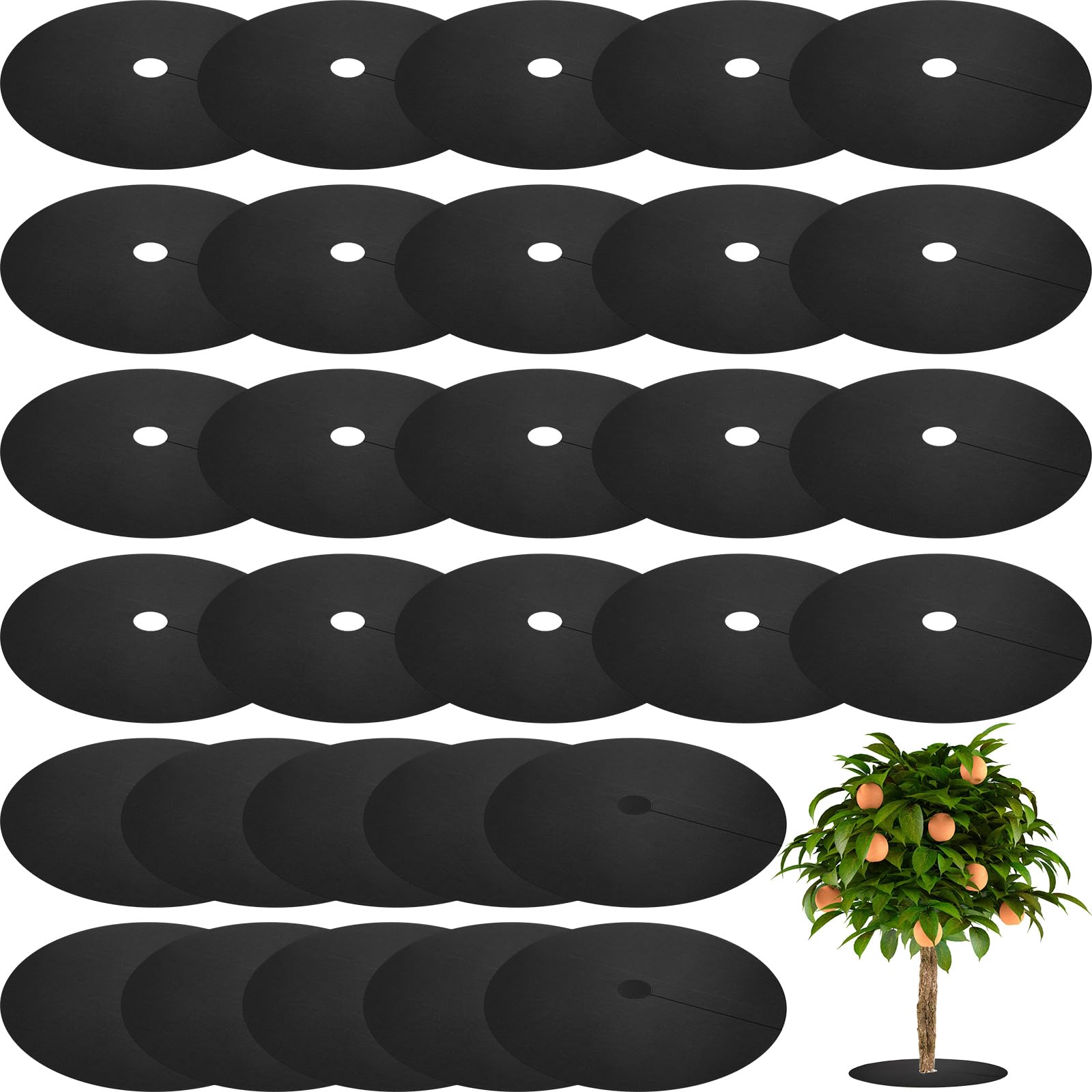 Macarrie 30 Piece Weed Barrier Mats